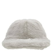 Stella Mccartney Ivory Faux-Fur Cap, Size 58