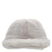 Stella Mccartney Ivory Faux-Fur Cap, Size 58