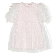 Stella Mccartney Kids Daisy Embroidered Tulle Dress, Size 12Y