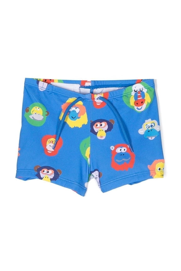 Kids Graphic-Print Swim Shorts, Size 6M