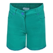 Stella Mccartney Kids Strawberry Embroidery Cotton Shorts, Size 12