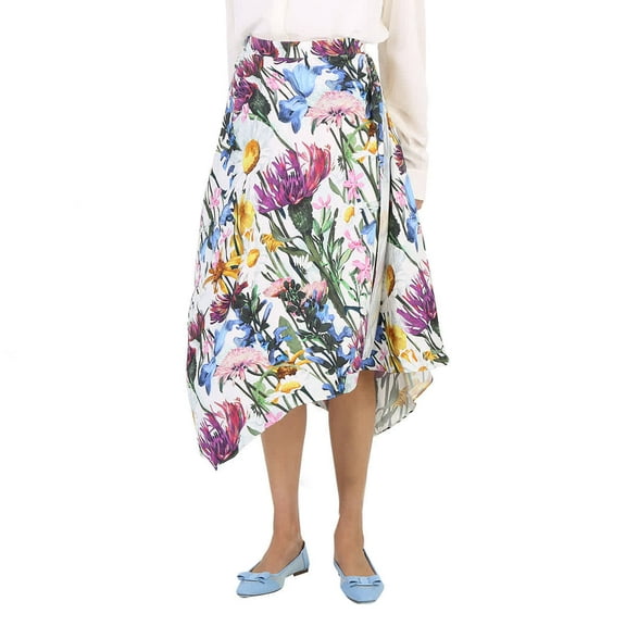 Stella Mccartney Ladies Asymmetric Floral Print Midi Skirt, Brand Size 38 (US Size 4)