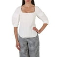 thumbnail image 1 of Stella Mccartney Ladies Fiona Puff-sleeve Blouse, Brand Size 42 (US Size 8), 1 of 1