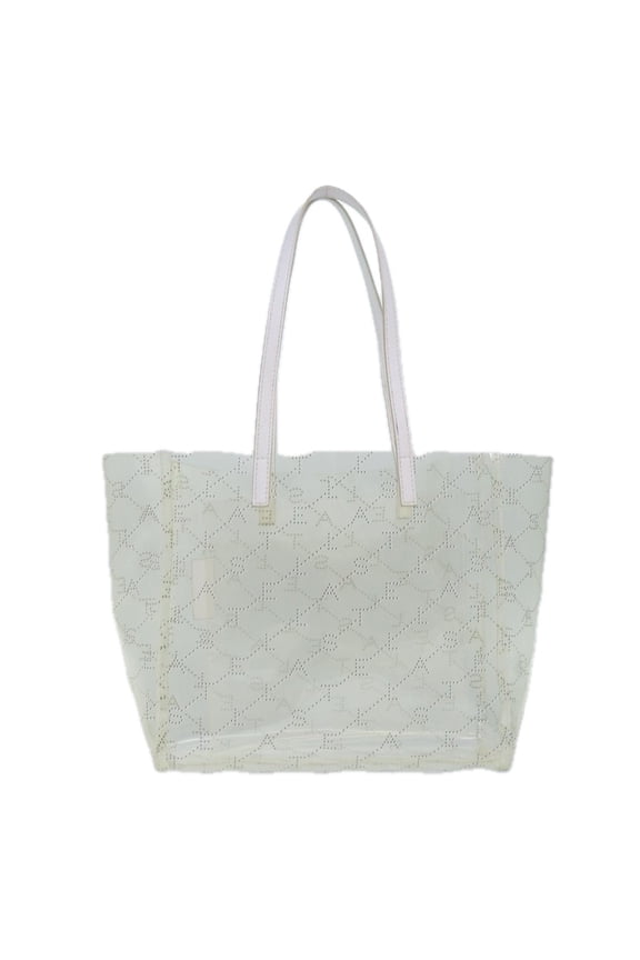 Pre-Owned Stella Mccartney Logo Shopping Tote Vinyl Clear Plastic Tote Bag Bag