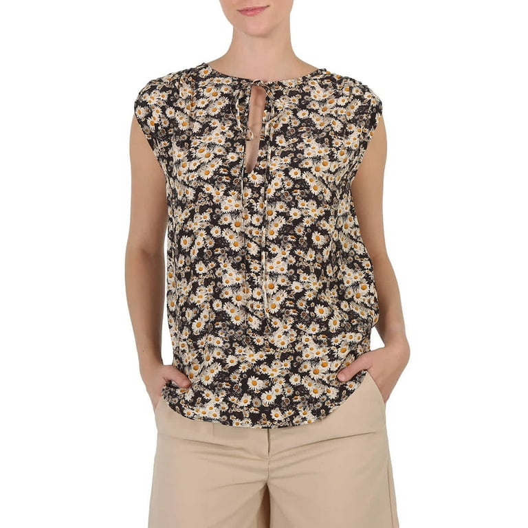 Stella Mccartney Multicolor Printed Silk Top, Brand Size 36 (US