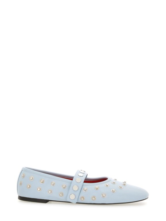 "Ryder" Ballerina Flats With Studs Blue (Women's)