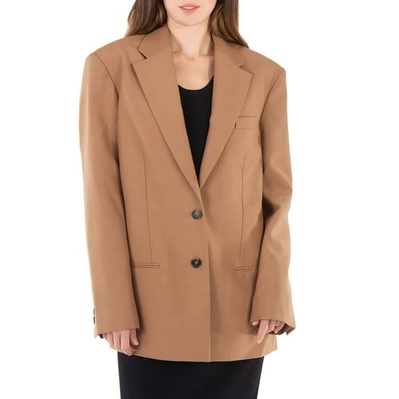 Stella Mccartney Single-Breasted Wool Blazer, Brand Size 38 (US Size 4)