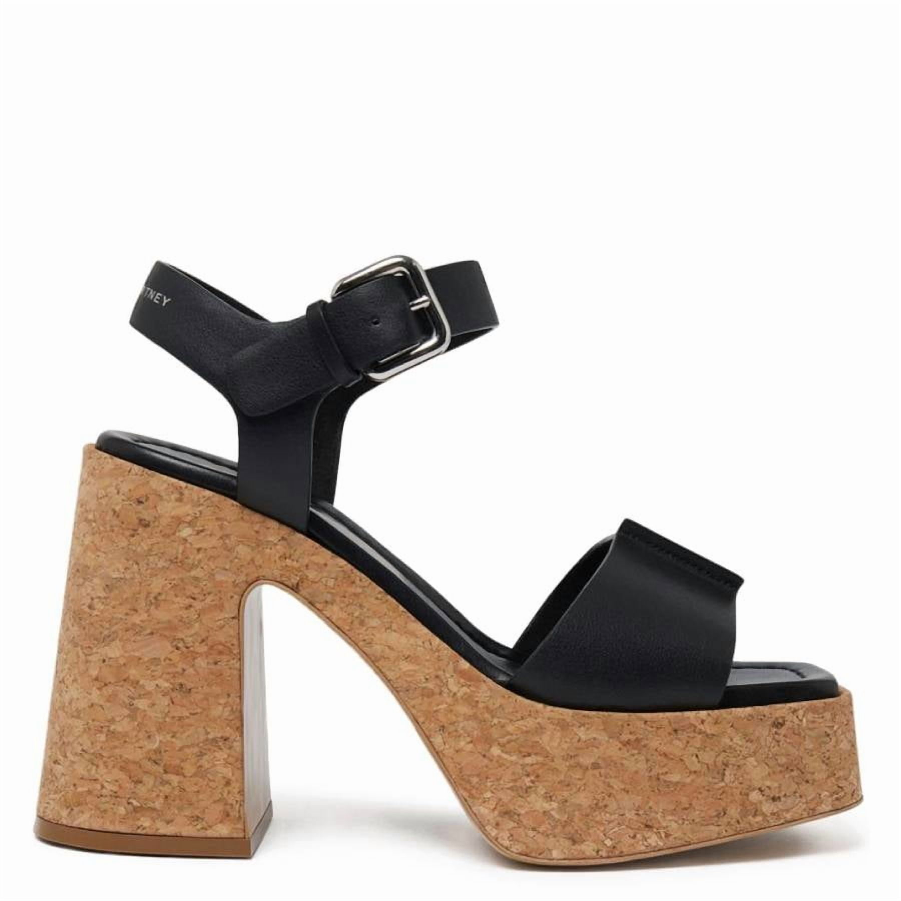 Stella Mccartney Skyla Cork-Platform Sandals, Brand Size 36 ( US