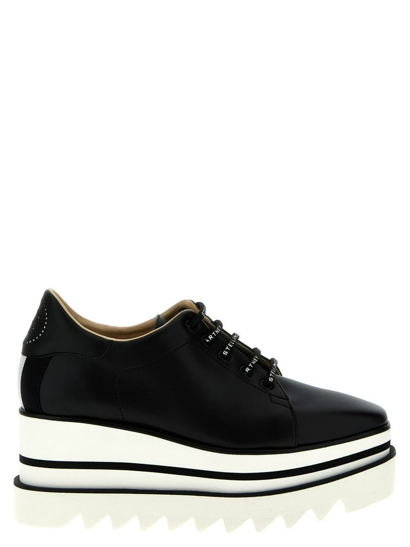 【関税&送料込】Stella Mccartney Sneak Elyse Wedge Sneaker Stella Mccartney Sneak-Elyse' Wedge Black (Women's