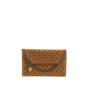 Stella Mccartney Women's Blue Falabella Studded Suede Bag Brown
