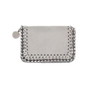 Stella Mccartney Women's Falabella Silver Chain Edge Wallet Grey
