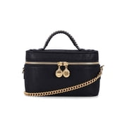 Stella Mccartney Women's Falabella Textured Black Vanity Case Black