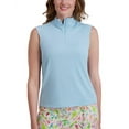 thumbnail image 1 of Stella Parker womens  Mock Zip Knit Top, xs, 1 of 3