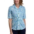 thumbnail image 1 of Stella Parker womens  Twist Button-Down Knit Top, XL, 1 of 3
