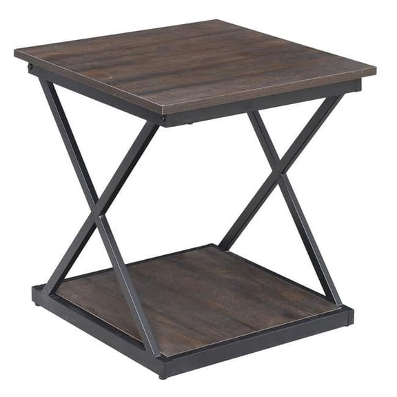 Stella Side Table, Elm & Black