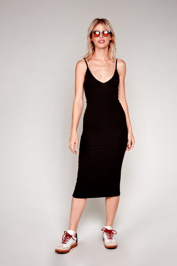 Stella Slip - Black Rib - XS