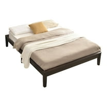 Stella Solid Pine Wood Queen Platform Bed Frame - Tobacco