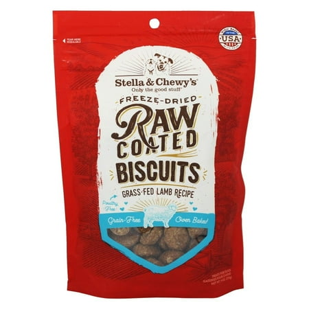 Stella and Chewy's Freeze-Dried Raw Coated Lamb Biscuits for Dogs 9 ounce