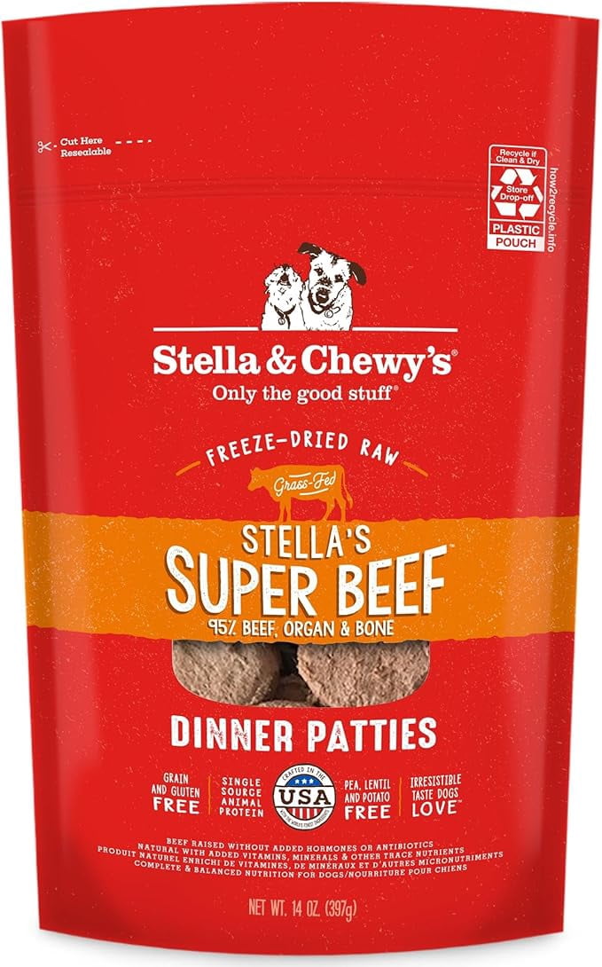 Stella and Chewy's Freeze-Dried Raw Dinner Patties - Beef Recipe - High ...
