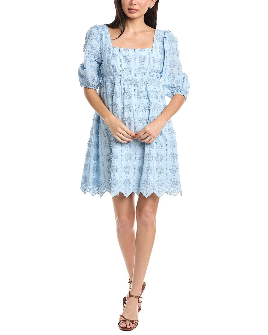 Stellah Aubrey Square Neck 3D Lace Dress Women’s