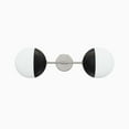 thumbnail image 1 of Stellar 2-Light Wall Sconce Opal Polished Nickel, 1 of 7