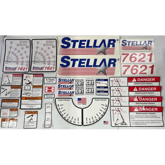 Stellar 72800, DECAL KIT 7621 V2 CDT