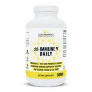 Stellar Biotics - del-IMMUNE V® DAILY 25mg - All-Natural Advanced Immune Support - Immediate High Potency Immune System Care - Metabiotic Treatment, Next-Gen Probiotic Therapy (1000 Capsules)
