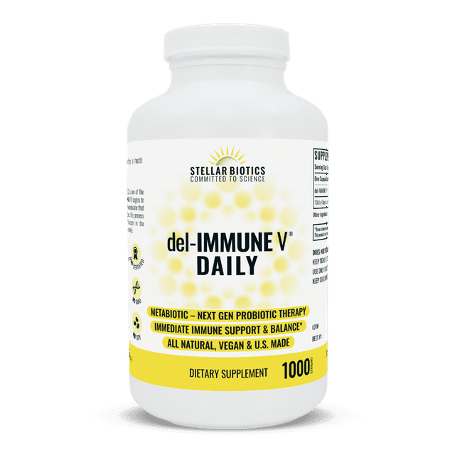 Stellar Biotics - del-IMMUNE V® DAILY 25mg - All-Natural Advanced