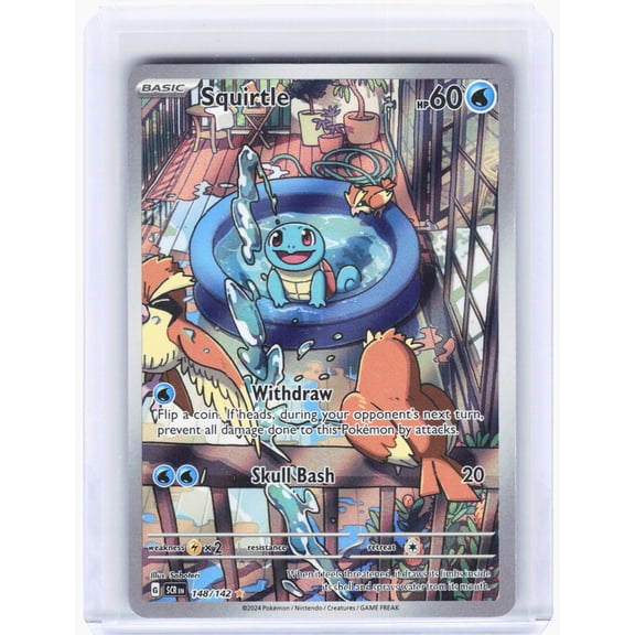 Stellar Crown Squirtle Foil Illustration Rare #148/142