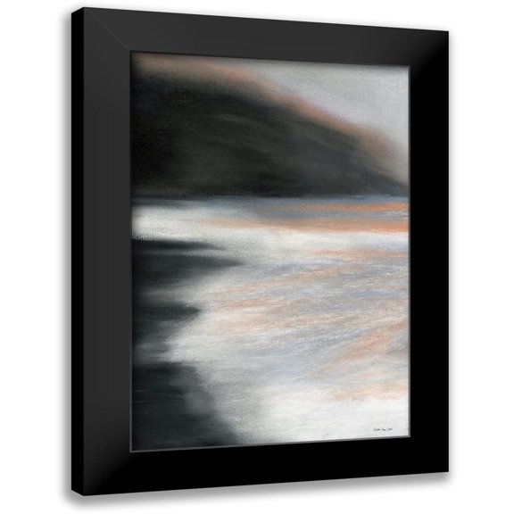 Stellar Design Studio 11x14 Black Modern Framed Museum Art Print Titled - Pacific Tide 1