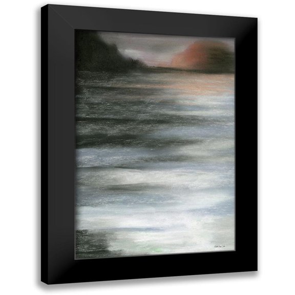 Stellar Design Studio 11x14 Black Modern Framed Museum Art Print Titled - Pacific Tide 2