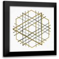 thumbnail image 1 of Stellar Design Studio 12x12 Black Modern Framed Museum Art Print Titled - Convergent 1, 1 of 5