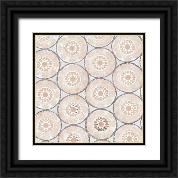 Stellar Design Studio 12x12 Black Ornate Wood Framed with Double Matting Museum Art Print Titled - Encircled