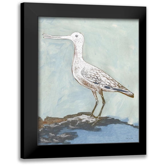 Stellar Design Studio 12x14 Black Modern Framed Museum Art Print Titled - Sea Bird 2
