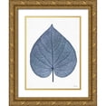 thumbnail image 1 of Stellar Design Studio  12x14 Gold Ornate Wood Framed with Double Matting Museum Art Print Titled - Indigo Nature Study I, 1 of 4
