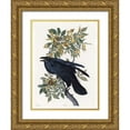 thumbnail image 1 of Stellar Design Studio 12x14 Gold Ornate Wood Framed with Double Matting Museum Art Print Titled - Vintage Crow 2, 1 of 4