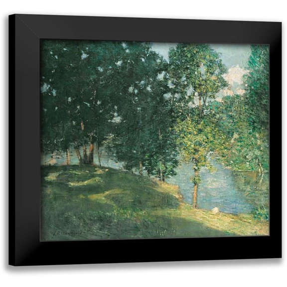 Stellar Design Studio 13x12 Black Modern Framed Museum Art Print Titled - Afternoon Reflection