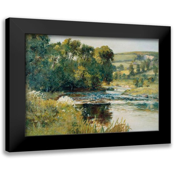 Stellar Design Studio 14x11 Black Modern Framed Museum Art Print Titled - Streamside