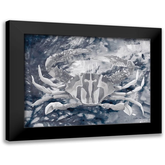 Stellar Design Studio 14x12 Black Modern Framed Museum Art Print Titled - Ocean Collection 5