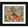 thumbnail image 1 of Stellar Design Studio 14x12 Black Ornate Wood Framed with Double Matting Museum Art Print Titled - Still-Life with Oranges, 1 of 4