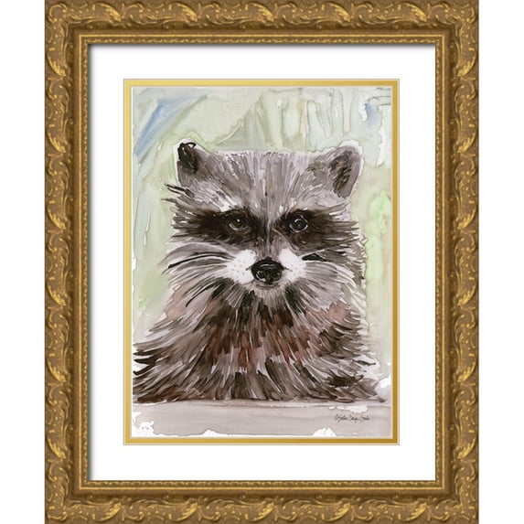 Stellar Design Studio 14x18 Gold Ornate Wood Framed with Double Matting Museum Art Print Titled - Pacific Coast Wildlife 2