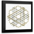 thumbnail image 1 of Stellar Design Studio 15x15 Black Modern Framed Museum Art Print Titled - Convergent 1, 1 of 5