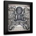 thumbnail image 1 of Stellar Design Studio 15x18 Black Modern Framed Museum Art Print Titled - Kraken II, 1 of 5