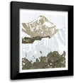 thumbnail image 1 of Stellar Design Studio 15x18 Black Modern Framed Museum Art Print Titled - Watercolor Mountain Retreat III, 1 of 5