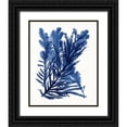 thumbnail image 1 of Stellar Design Studio 15x18 Black Ornate Wood Framed with Double Matting Museum Art Print Titled - Indigo Ocean III, 1 of 4