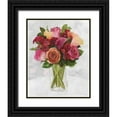 thumbnail image 1 of Stellar Design Studio 15x18 Black Ornate Wood Framed with Double Matting Museum Art Print Titled - Vase with Flowers II, 1 of 4