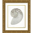 thumbnail image 1 of Stellar Design Studio 15x18 Gold Ornate Wood Framed with Double Matting Museum Art Print Titled - Neutral Shell 2, 1 of 4