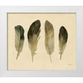 thumbnail image 1 of Stellar Design Studio 17x15 White Modern Wood Framed Museum Art Print Titled - Four Feathers, 1 of 4