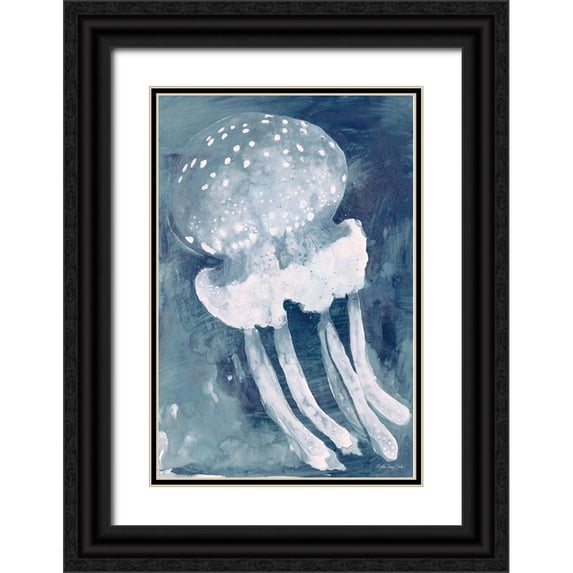 Stellar Design Studio 17x24 Black Ornate Wood Framed with Double Matting Museum Art Print Titled - Jelly 1