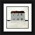 thumbnail image 1 of Stellar Design Studio 20x20 Black Ornate Wood Framed with Double Matting Museum Art Print Titled - Beach Hut I, 1 of 4